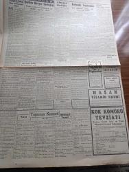 Cumhuriyet Gazetesi - 8 Eylül 1943 - anahtar kimde yazan Nadir Nadi Başmakale - Parti grubunda hariciye vekili Numan Menemecioğlu Dün 2 saat süren beyanatta bulundu - Şarkta Sovyet ilerleyişi - Donetz Ve Harkof kesimlerinde çok şiddetli savaşlar oluyor - Almanya üzerinde evvelki gece büyük hava muharebeleri oldu - Cenubi İtalya'da yeniden 12 kasaba işgal edildi - Uzakdoğu'da 20.000 Japon askeri sarıldı - askeri vaziyet yazan Emekli General H. Emir Erkilet Yazı Dizisi - Uzakdoğu harbiden resimler - İtalyan ordularının kumandasını eline alan Veliaht Prens Umberto - Münir Nurettin Selçuk Tepebaşı belediye bahçesinde - vur patlasın revüsü Şehzadebaşı Turan tiyatrosunda - Ali Baba'nın rüyası Saray sinemasında - Topuzun Kısmeti Yazan Mahmut Yesari Yazı Dizisi - Roji Szabo Konseri - Türkiye spor ansiklopedisi - Ruslara göre 2 aylık Alman kaybı - Safiye Ayla yalnız Kadıköy İnci Gazinosunda - Suzan Yakar her akşam Taksim kristalde - bugünkü radyo programı - Erler Türk Anonim Şirketi
