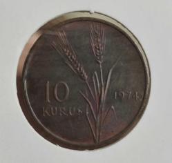 10 KURUŞ 1974 SABAN KILIÇTAN ÜSTÜNDÜR FAO NADİR