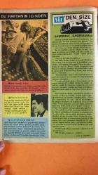 SİZ DERGİSİ - 15 MAYIS 1967 KAPAK : SEMA KALBİNUR - MUSA ÖZDEMİR - HAYDAR TURŞUCU - DENİZER KANTER - EROL SİMAVİ - ÇETİN A. ÖZKIRIM - SELMA GÜNERİ - EKREM BORA - CLAUDIA CARDINALE - MUHTEREM NUR - CÜNEYT ARKIN - EMİNE HANIM - SEVİM ÇAĞLAYAN - SAYIL EMAN - LIANA ORFEI - İZZET GÜNAY - AYLA KAYA - FERRUH - ŞİİRLERİNİZ - BU HAFTANIN İÇİNDEN - VE SİNEMA - SİZ'DEN SİZE - BİR BOMBA DAHA - İTALYA'DAN TEKLİF - YENİ BİR FİLM ŞİRKETİ - ŞAŞIRMAK ŞAŞIRMAMAK - YILDIZ TEZCAN - HÜSEYİN ÇİNAKMAN - YILDIZ TEZCAN'A HAYRAN MEKTUPLARI - AŞIKTAN SÖYLEYİŞ - TARİHİ FİLMLERDE BAŞARI - HAZRETİ AYŞE - AZRA -  42 SAYFA