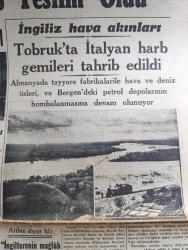 Cumhuriyet Gazetesi - 8 Temmuz 1940 - inkılap Türkiye'sinin yaptıkları ve yapacakları yazan Yunus Nadi Başmakale - iskenderiye'deki Filo teslim oldu - Fransız gemilerinin silahı alındı - Fransız başvekili muavini Laval yeni ihtilal beyannamesini hazırladı - İngiliz hava akımları Tobruk'ta İtalyan harp gemileri tahrip edildi - Almanya yunanistan'la da Ticaret Anlaşması yaptı - Fenerbahçe Beşiktaş'ı 5-2 yendi fotoğraf - Galatasaray'da Vefayı  yendi - Suriye'de muhalefet lideri Abdurrahman Şehbender katledildi - Hitler dün Ciano ile 2 saat süren bir mülakat yaptı - Tarihte Türkler ve İngilizler Yazan Ziya Şakir yazı dizisi - boğazda şirketi hayriye'nin 68 ve 54 numaralı vapurları çarpıştı fotoğraf - Florya plajları günden itibaren belediye tarafından işletilmeye başlandı - Alman beyaz kitabı - Monroe ve Doktrini Yazan Fikri Süleyman - yüzme müsabakaları - Yasemin dalları yazan Server Bedi Yazı Dizisi - afiş sanatı - bugünkü radyo programı - çapamarka - Ademi iktidar için Hormobin