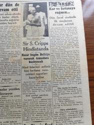Cumhuriyet Gazetesi - 23 Mart 1942 - nerede yeni cephe yazan Yunus Nadi Başmakale - Anıtkabir projelerinin tetkikleri fotoğraf - İngiliz tayyareleri yanlışlıkla milas'ı bombaladı - İngiltere milas'ın bombalanması konusunda teessürlerini ve tazminat arzusunu tekrar ediyor - Yeni Gine Avustralya Yeni Zelanda Adalarını ve Avustralya'nın askeri limanlarını gösterir harita - Sovyet harp tebliği siberya'dan 20 tümen geliyor - Alman harp tebliği ilmen gölü kesimlerinde haftalardanberi devam eden muharebeler neticelendi - Kars mebusu Hüsrev Sami vefat etti - Balkanlar yeniden karışıyor Rumen sınırına Macar kıtaatı gönderildi - küçük hikaye Sevda nakleden Hamdi Varoğlu - insanlığın kaybettiği büyük bir Sima Nikolas Sokrat Politis yazan Nihat Erim - Cenubi Amerikalılar ve birleşme meselesi yazan Tarık Zafer tunaya - mavi rumba dans ve güzel kadınlar filmi Yarın akşam Sümer sinemasında - İnönü koşusuna hazırlık - Hindu reislerinden Gandi fotoğraf -  Güzide şair Hüseyin Suat Yalçın'ı kaybettik
