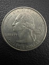 Amerika Çeyrek Dolar ABD ¼ Dolar , 2001 Rhode Island State Quarter Darphane işareti 