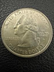 Amerika Çeyrek Dolar ABD ¼ Dolar , 2000 Massachusetts Eyalet Bölgesi Darphane işareti 