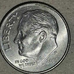 AMERİKA  2015 P  1 DIME  10 CENT