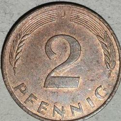 ALMANYA 1995 J  2 PFENNIG