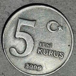 TÜRKİYE  2006   5 YENİ KURUŞ