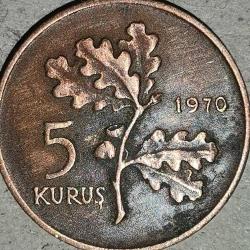 TÜRKİYE 1970  5  KURUŞ