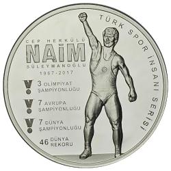 2022 Yılı Naim Süleymanoğlu Türk Spor İnsanı Serisi No:2 Gümüş Hatıra Parası