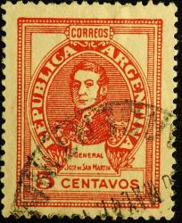 1945 ARJANTİN GENERAL SAN MARTİN TAM SERİ DAMGALI
