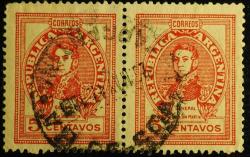 1945 ARJANTİN GENERAL SAN MARTİN x2 TAM SERİ DAMGALI