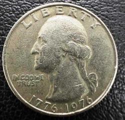 1976 ABD'nin Bağımsızlığının 200. Yıldönümü Amerika Çeyrek DolarABD ¼ Dolar , 1976 ABD'nin Bağımsızlığının 200. Yıldönümü Philadelphia USA (220)