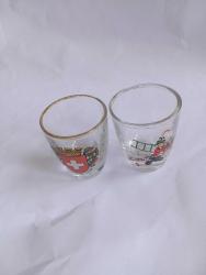 2 adet Avrupa görselli shot bardak