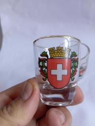 2 adet Avrupa görselli shot bardak