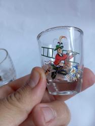 2 adet Avrupa görselli shot bardak