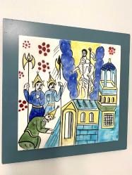 Ermeni minyatür sanatı çini üzerinde