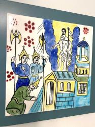 Ermeni minyatür sanatı çini üzerinde