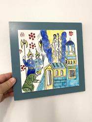 Ermeni minyatür sanatı çini üzerinde