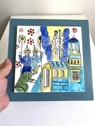 Ermeni minyatür sanatı çini üzerinde