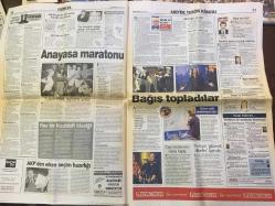 AKŞAM GAZETESİ - 23 EYLÜL 2001 - FAİZ TERÖRÜ LADİN'DEN BETER - DERBİDE GALATASARAY FENERBAHÇE'Yİ 2-0 YENDİ - KADDAFİ'NİN İSTANBUL'DA NAMAZ HAYALİ - FİKRET KIZILOK HAYATINI KAYBETTİ - JULIA ROBERTS - AJDA PEKKAN - İETT ZAMMINA ÖFKE - AŞK ÖMRÜ UZATIYOR - PİRELLİ'Yİ DE KAÇIRDIK - LARA CROFT - PİYASALAR ENKAZ ALTINDA - ANAYASA MARATONU - AKP'DEN ERKEN SEÇİM HAZIRLIĞI - ECEVİT'TEN BUSHA DESTEK MEKTUBU - FAHRİYE ERDAL, DURSUN KARATAŞ, İSA ALTSOY, KATİLLERİ İSTİYORUZ - DOKTORLAR BİLE İŞSİZ - GALATASARAY BAYRAMI - DENİZ GÖKÇE - DÜNYA KONTAKT KAPATTI - FBI BİNASINA SİLAHLI SALDIRI