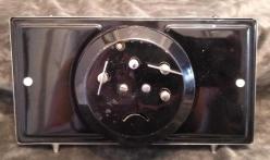 1950'LER KURMALI ALARMLI MASA SAATİ CAMINDA UFAK BİR ATIK VAR