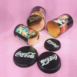 RETRO GÖRÜNÜMLÜ COCA-COLA 3 FARKLI BOY TENEKE KUTU SETİ