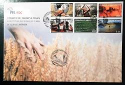 2012 Türkiye'de Tarım ve insan FDC ilk gün zarfı