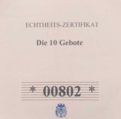 Tanrı'nın 10 Emri/Hz. Musa Temalı, Seri Madalyon Üzerinde... 1. Emir; 