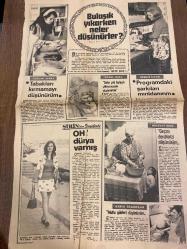 HÜRRİYET KELEBEK GAZETESİ DOĞUM GÜNÜ GAZETESİ - 11 EKİM 1972 - Bulaşık yıkarken neler düşünürler-Türkan Şoray-Gönül ülkü-Nesrin Sipahi-Hidayet Dinç-Şirinden sevgilerle-Mahir Çerçi-Rabia Ergürkan-Severek Ayrıldılar-Özay Süsoy-Kız o kadar güzeldi ki-Catherine Gaskın-Özay Süsoy-Tuzu biberi-Christian Brumell-Layla Regazzi-Severek ayrıldılar-Sayfa sayısı 2 dir