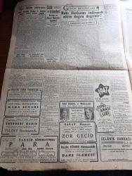 Cumhuriyet Gazetesi - 7 Ocak 1947 - bir başka örnek Nadir Nadi Başmakale - Demokrat Parti kurultayı bugün toplanıyor - Ulus gazetesinin başyazısı kurultay her yurtsever türk tarafından iftiharla selamlanmalıdır - İsmet İnönü'nün kurultaya geleceği haberleri teeyyüd ediliyor - Ankara'da Demokrat Parti büyük kongresi'nin Bu sabah toplanacağı yeni sinema binası fotoğraf - Ege tütün piyasası ve hükümetin görüşü - Mareşal Montgomery Moskova'da - Avrupa kıtası buzlar İçinde - boğazlar meselesi ile alakalı bir film - Kral Abdullah bu sabah iskenderun'a geliyor - Truman'ın Nutku barış antlaşmaları silahsızlanma ve atom davası - Maliye Bakanı Halit Nazmi Keşmir'in verdiği izahat - rakı fiyatlarını indirmek niçin doğru değildir sayın Başbakan Recep Peker 'e ithaf yazan Fahrettin Kerim Gökay - Mefharet Yıldırım ve Semiha Coşar İstanbul sinemasında - para filmi başrolde Azize Emir ve Mahmut Zülfikar Taksim sinemasında - Selanik Bankası - Yavuz Sultan Selim ağlıyor yazan Feridun Fazıl Tülbentçi