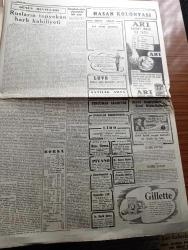 Cumhuriyet Gazetesi - 9 Aralık 1950 - kızıl Çin'e karşı Abidin Daver Başmakale - hür dünya tecavüz karşısında birleşti - Washington Konferansı dün sona erdi ve bir tebliğ neşredildi - 1951 yılı bütçesi dün meclise verildi - bütçenin masraf kısmı 1 milyar 272 milyon 630.333 lira olarak tespit edildi - Kore tugayımızın destanları kongre zabıtlarında geçti - dün gece uçakla gelen resimlerden tokyo'ya nakledilen Kahraman yaralılarımızdan Er Ali Sönmez hastanede Cumhuriyet okurken - kahramanların Kore'den mektupları - emniyet müdürlerinin dünkü toplantısı fotoğraf - Kore'deki yaralılar kahramanlık destanlarını anlatıyor harp muhabirimiz Faruk Fenik bildiriyor - Ali Ulvi karikatür - Milli Türk Talebe Birliği Kore şehitleri için bugün miting yapacak - oynaması yasak edilen Sana Rey veriyorum piyesi - Saraybosna takımı İstanbul ve Ankara'da 2 maç yapmak üzere geliyor - bu gece yapılacak boks maçları  - Nobel ödüllü Emily'nin ölümü yazan William Faulkner - suni kalple ilk tecrübe fotoğraf