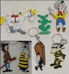 Red Kit Düldül kaktüs figür oyuncak ve Joe ma anne Dalton calamity Jane mezarcı tabutçu anahtarlık süs set koleksiyon nostalji tasarım vintage retro hobi