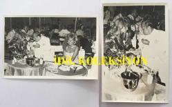 GAZİNOCULAR KRALI FAHRETTİN ASLAN'IN ORİJİNAL 2'Lİ FOTOĞRAF SETİ - 18 x 12 cm EBADINDA -  FAHRETTİN ASLAN, SEMA MALİKİ ve ARZI ASLAN, BÜYÜK KULÜP'TE AYNI MASADA YEMEK YERKEN ve SOHBET EDERKEN ÇEKİLMİŞ 2 FARKLI KARE