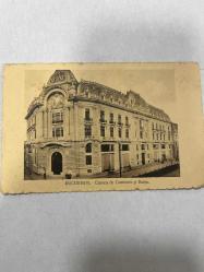 Bucureştı camera de comerciu şi Bursa Kartpostal 13.5 x9  ebatında