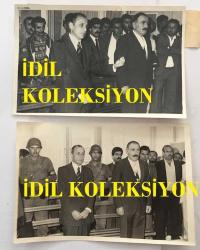 GAZİNOCULAR KRALI FAHRETTİN ASLAN'IN ORİJİNAL 2'Lİ FOTOĞRAF SETİ - 18 x 12 cm EBADINDA -  FAHRETTİN ASLAN'IN HÜSEYİN CEVAHİROĞLU'YLA BİRLİKTE İSTANBUL ŞİŞLİ 2. ASLİYE CEZA MAHKEMESİNDEKİ YARGILAMADA DURUŞMA ANINDA ÇEKİLMİŞ 2 FARKLI KARE, 22 AĞUSTOS 1984
