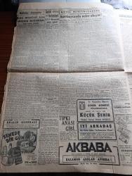 Cumhuriyet Gazetesi - 15 Ocak 1947 - çıkar yol yazan Nadir Nadi Başmakale - Millet Meclisinin bugünkü içtimai - İstanbul milletvekili salomon adatto'nun durumu görüşülecek - Suriye'de Türklere karşı tazyik başladı - Lazkiye Fırat ve cezire bölgelerini memnu mıntıka ilan ettiler - Ürdün kralı Abdullah vilayet konağındaki öğle yemeğinde fotoğraf - halk partisi'nde Hamdullah Suphi Tanrıöver'den başka Muhittin Baha Pars da verdiği takriri izah edecek - belediye kararına göre Bugünden itibaren kıvırcık et 225 karaman 220 kuruşa satılacak - rakı fiyatları her şeye rağmen indirildi - Azerbaycan'da neler oluyor yazan Mirza Bala - Erses sving Orkestrası - senede bir gün filmi reji Ferdi Tayfur başrolde Cahide Sonku Suavi Tedü İpek ve Saray sinemasında - Yavuz Sultan Selim ağlıyor yazan Feridun Fazıl Tülbentçi yazı dizisi - sihirbaz bir kadınla evlendim filmi Pangaltı İnci sinemasında - Lana Turner'in aşk dramı gönül yarası Marmara sinemasında - tiyatro küçük şehir devam ediyor - bulmaca