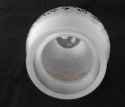 Paşabahçe imalatı opak vazo gümüş kakamalı AZ ÇIKAR