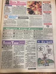 SAKLAMBAÇ GAZETESİ DOĞUM GÜNÜ GAZETESİ - 5 EKİM 1991  - Türkan Şoray-Romy Schneider-Michael Jürgs-Roxette’ten aşk şarkısı-Marky Mark geliyor-Michael Cretu-Dj jazzy-corinne stewart-günün fıkrası-5 yıldızlı otelde aşk alemi-Ömer balıksırtı-Mavi ufuklr-Ornella Pacelli-alberto Dı stefano-Ivan Rassımov-üzüm sağlıktır-ev işi yaparken sırtınız ağrımasın-bizim mutfak-Ergün köknar-Güzin abla-ev hali-Orhan Önal-Arkası yarın-Cem Özer-Marlon Brando-Wang vey hua-Ali Öztürk
