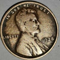 AMERİKA 1928   1 CENT  BUĞDAY CENT