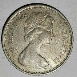 İNGİLTERE  1969   5 PENCE