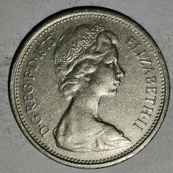 İNGİLTERE  1975  5 PENCE