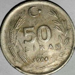 TÜRKİYE  1984   50  TÜRK LİRASI