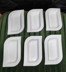 19338-ÇOK ŞAHANE PAÇİ PORSELEN 6 ADET KAHVALTILIK SERVİS TABAĞI