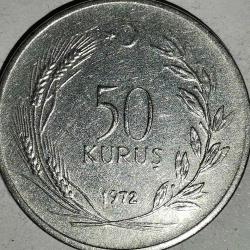 TÜRKİYE  1972   50  KURUŞ