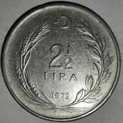 TÜRKİYE  1972   2,5  lira
