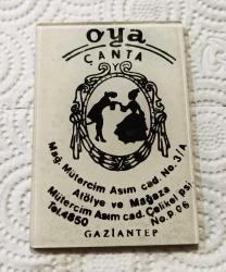 12091-KOLEKSİYONLUK GAZİANTEP OYA ÇANTA MAĞAZASI REKLAM MAKYAJ AYNASI TEL:4850