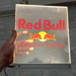 Redbull ışıklı tabela. Red bull