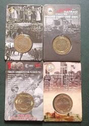 Hatıra paralar 4 adet Kendi Özel Tanıtım kitinde