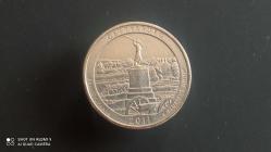 USA; ¼ DOLAR  2011 -P- GETTYSBURG; PENNSYLVANIA