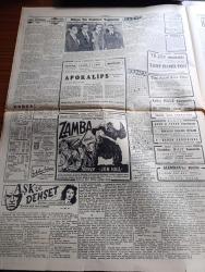 Cumhuriyet Gazetesi - 22 Kasım 1950 - general Bradley'in tavzihi yazan Abidin Daver Başmakale - tugayımız Kore'de çetecilere karşı amansız bir savaşa girişti fotoğraf - Demokrat Parti ve CHP meclis grupları toplantısı - Ulaştırma Bakanı Seyfi kurtbek makamında fotoğraf- Langa bostanında büyük bir talebe yurdu kurulacak - Ali Ulvi karikatür - boks takımı İtalya'da mağlup oldu - Ermeni ruhanileri'nin toplantısı fotoğraf - sarhoşluk yazan Burhan Felek - Karanlık Oda Yazan Peride Celal Yazı Dizisi - Zamba filmi Beyoğlu alkazar Şehzadebaşı Ferah ve Pangaltı yeni sinemada - Paris'te fuhuşu men eden kanun ne gibi neticeler doğurdu - Lady Hamilton filmi Yıldız sinemasında - Kore'den resimler - Kore'den türkiye'dekilere mektup - Türkiye'den kore'dekilere mektup - şehir tiyatrosunda dün akşamki çay fotoğraf - Orion Radyoları - Gripin - U.S. Royal lastikleri - Arlon Saatleri - Çin'deki mukavemet hareketi - ucuz ve portatif evler -Mardin milletvekili Kemal Türkoğlu  Kore yardımı için gensoru verdi