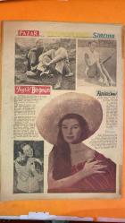 PAZAR AKTÜALİTE, SİNEMA, TİYATRO, MİZAH DERGİSİ - 21 EYLÜL 1958 / SAYI : 104 INGRID BERGMAN - LARS SCHMIDT - ROBERTO ROSSELLINI - PATRICIA OWENS - ROSSANO BRAZZI - CHRISTINE CARRERE - MONIQUE HASSEN - FARUK - NERIMAN - HILDEGARD KNELL - DURAND DEACON - JOHN GEORGE HAIGH - WEBB - SHELLEY - BARET - SWANSON - DR. HENDERSON - JACK MULANEY - MICHELE MORGAN - PIER ANGELI - ERNESTO - GIANCARLO - LEONNE - LUCIENNE - ETIENNE - LIZ - SİNEMA - HELİKOPTERLİ POLİSLER - FARUK YİNE SAHNEDE - BİR DEDEKTİFİN HAYATI - THE VINTAGE BAG BOZUMU -  KİBAR HIRSIZ KARİKATÜRÜ ÇİZEN: ALTAN ERBULAK - GENÇ KIZ KALBİ KARİKATÜRÜ - 16 SAYFA